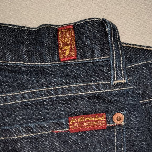 7 for All Mankind Dark Wash Bootcut Jean - Picture 2 of 6